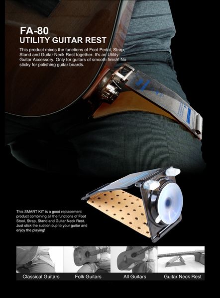 

flanger fa-80 utility guitar accessory guitar stand for all sizes of guitars guitar strap