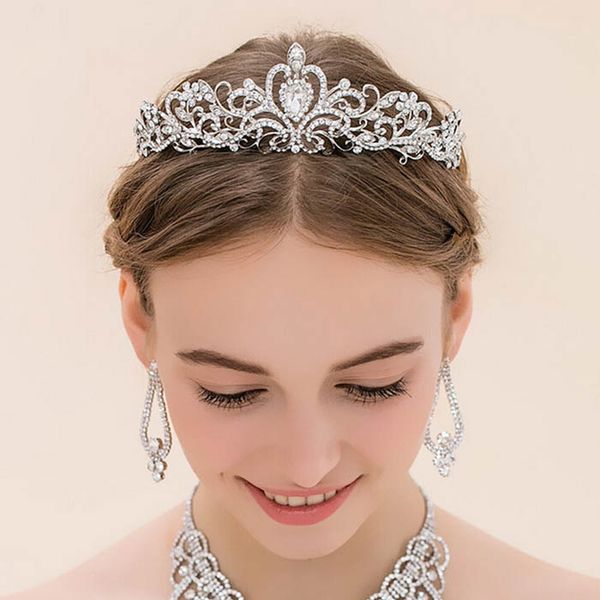 2020 Luxury Wedding Bridal Crystal Tiaras Crowns Princess Queen