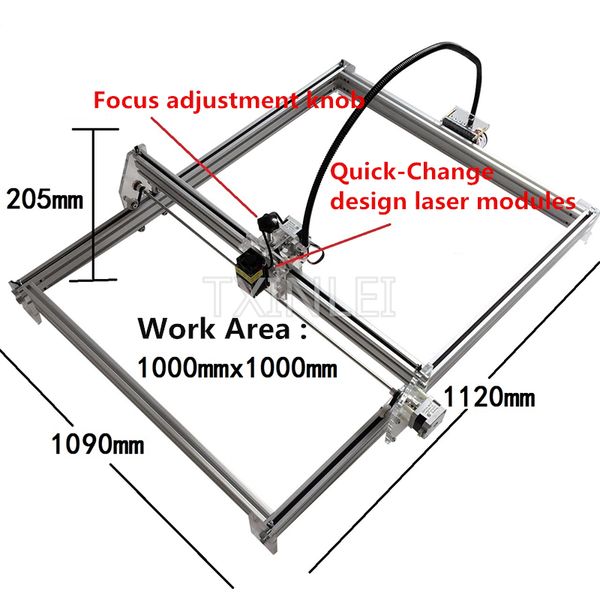 

2500mw 5500mw 7000mw de kdiy la er engraving engraver cutting machine la er etcher of 100 100cm big working area