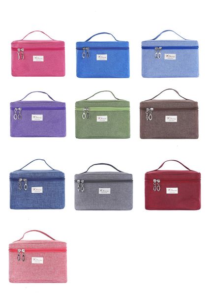 

20pcs scrub cylinder cosmetic bag non-woven travel toiletry makeup storage organizer holder handbag box beauty c