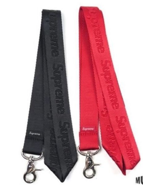 

16 fahion nylon lanyard black red color we upport whole ale