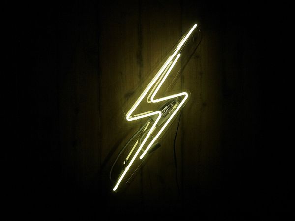 

New 20"x16" Lightning Bolt Acrylic Panel Neon Sign Man Cave Signs Sports Bar Pub Beer Neon Lights Lamp Glass Neon Light