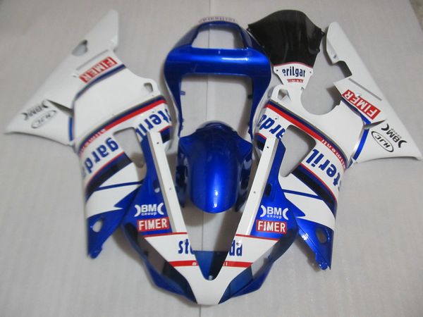 Heißer Verkauf Verkleidungssatz für Yamaha YZF R1 2000 2001 blau-weißes Verkleidungsset YZFR1 00 01 OT09