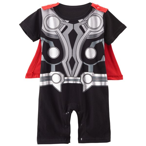 

Baby boy thor funny co tume romper infant one ie with cape, Blue