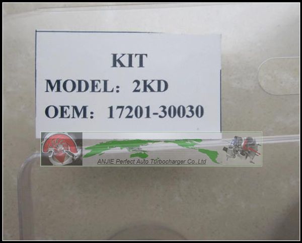 Kit di riparazione turbo ricostruzione CT16 17201-30030 per TOYOTA Hi-ace Hi-lux Hilux KDN Pickup 2.5L D4D 4WD 2KD-FTV 2KDFTV 2KD Turbocompressore