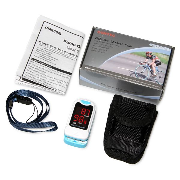 

100 warranty finger tip pul e oximeter po2 heart rate monitor led cm 50m