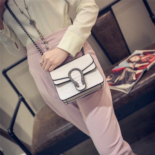 

womens shoulder bags luxury handbags snake leather embossed bag chain messenger bags crossbody bag brand designer ladies hand bags