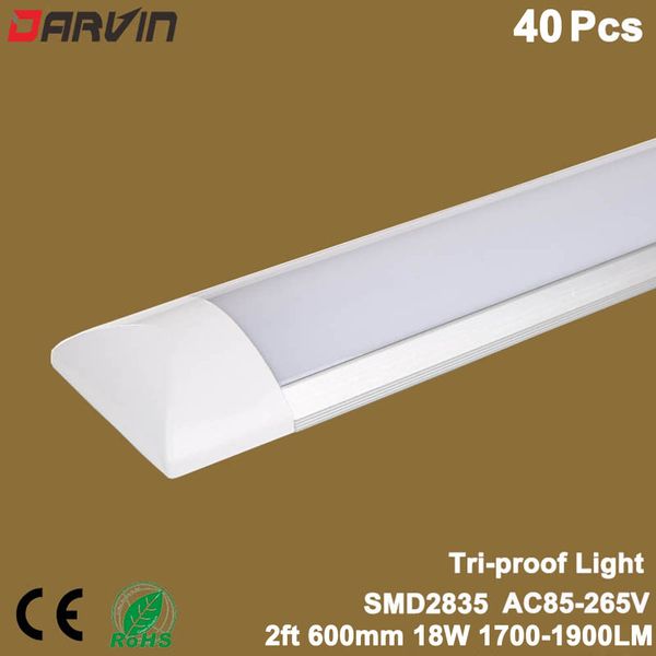 

led fluorescent tube 2ft led tube light lamp 600mm 60cm 18w purified fixture lamp cleaning luminaire light ac85-265v 110v 220v super bright
