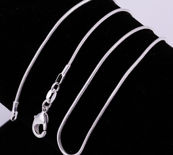 

100pcs 925 sterling silver 1.2mm snake chain 16