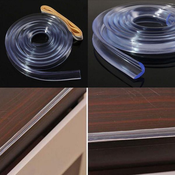 

wholesale- infant baby child 1m soft clear silicone bumper strip table corner edge protection cushions pad baby safety products