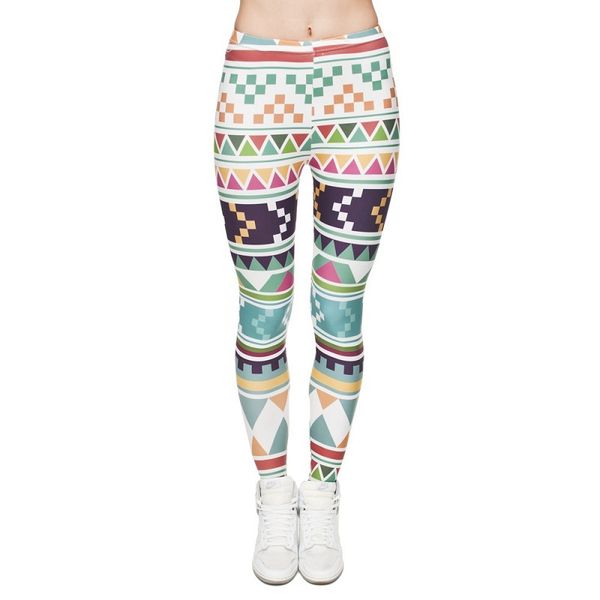

fashion 3d digital full print leggins for women girl stretchy leggings pants elastic tight fitting slim fit pencil pants lwdk5-08 wrf, Black