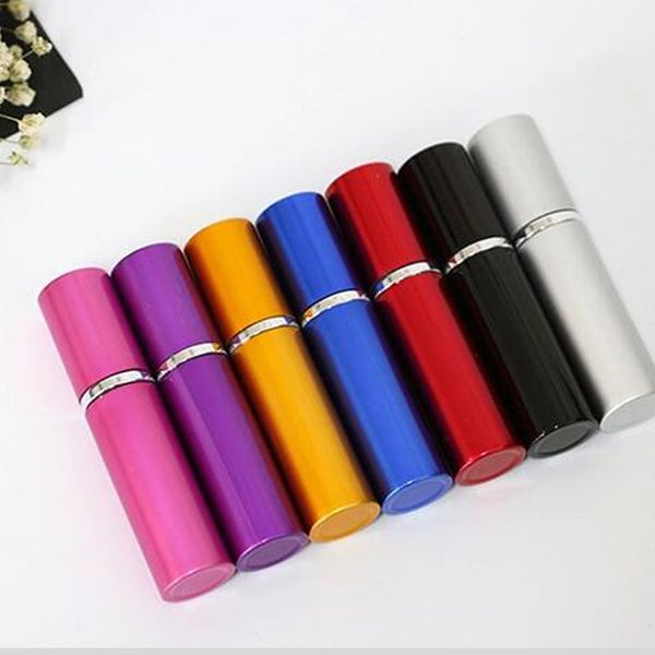 

travel perfume bottle 5ml aluminium anodized compact refillable bottles perfume atomiser fragrance glass scent-bottle atomizer home fragranc
