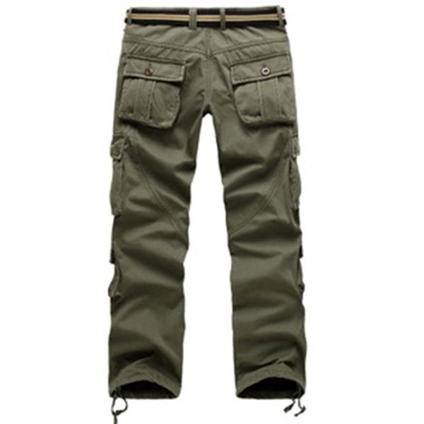 

wholesale-man's 2016 sell cotton multi-pocket with velvet and thickening loose overalls trousers 80zyh, Black