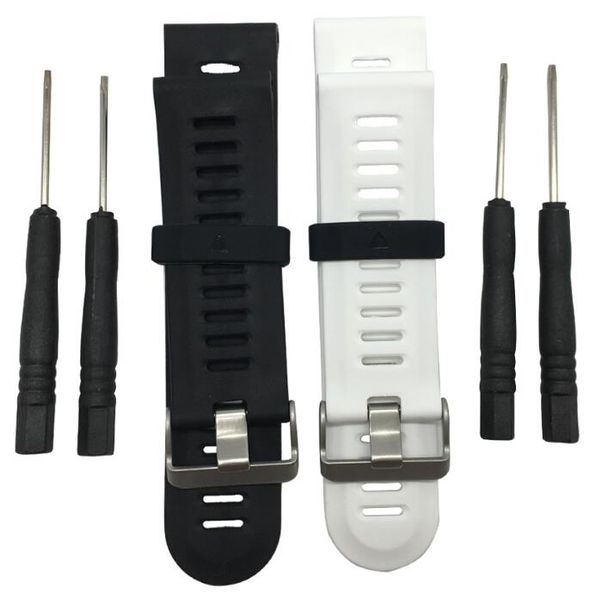 

2pcs Watchband Accessories For Garmin Fenix 3 Soft Silicone Strap Replacement Watch Band With Tools For Garmin Fenix 3