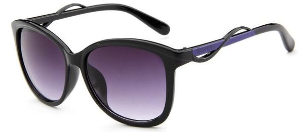 

2017 double color sunglasses fashion ladies sunglasses, Black