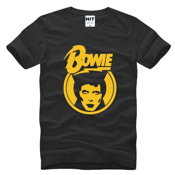 

new designer ziggy stardust glam rock t shirts men famous brand david bowie printed male short sleeve tshirt rock funs t-shirt, White;black