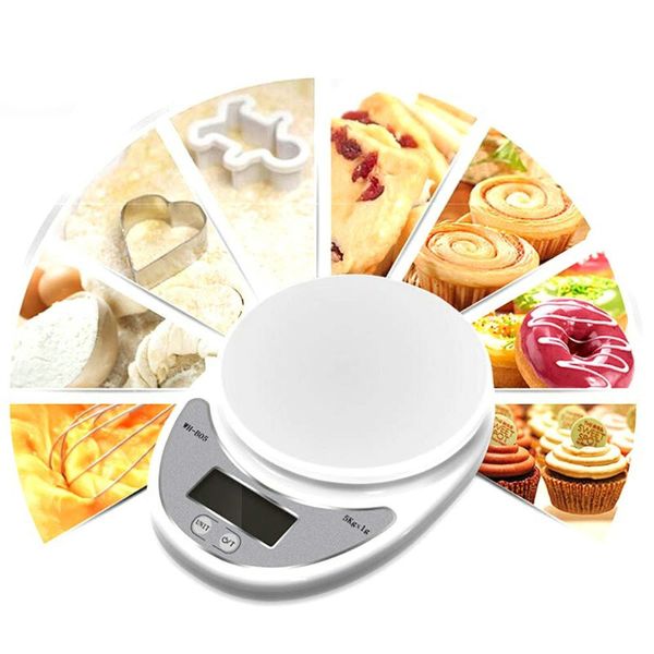 

5000g 1g digital kitchen food scale diet postal steelyard balance weight weighting lcd electronic measuring tools low battery 5kg x 1g