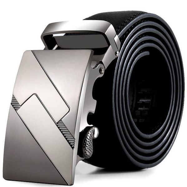 

wholesale- feb 2 amazing fashion pu leather strap male automatic buckle belts for men black, Black;brown
