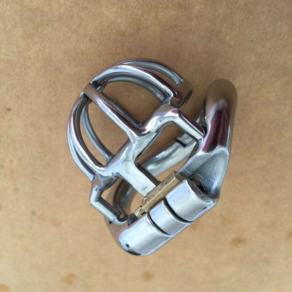 

cage stainless lock 25mm cage length for cock super new male chastity devices 1" steel short men design small ukoua