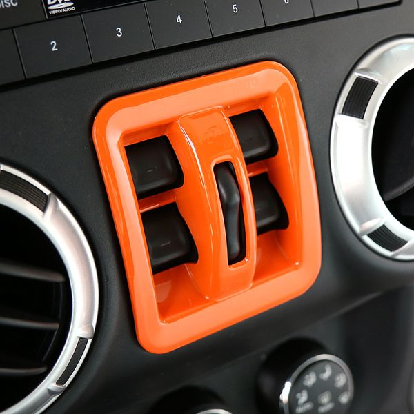 Car Inner Air Vents Button Trim Emergency Light Switch