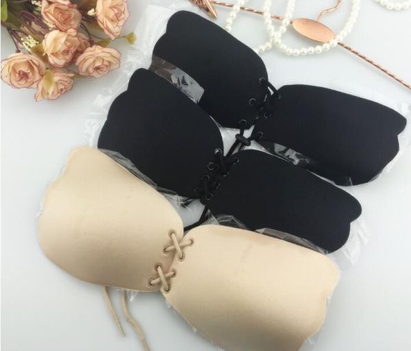 Reggiseni a forma di farfalla per le donne Push-up autoadesivo Busto in silicone Chiusura frontale Bellezza senza spalline Stile sexy della fasciatura DHL libera il trasporto