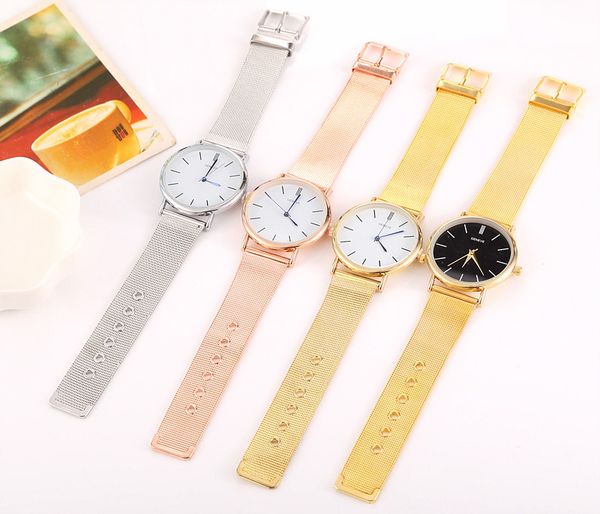 

Gold watch women men luxury brand geneva ladie men 039 wri twatche gift for men full tainle teel quartz watch