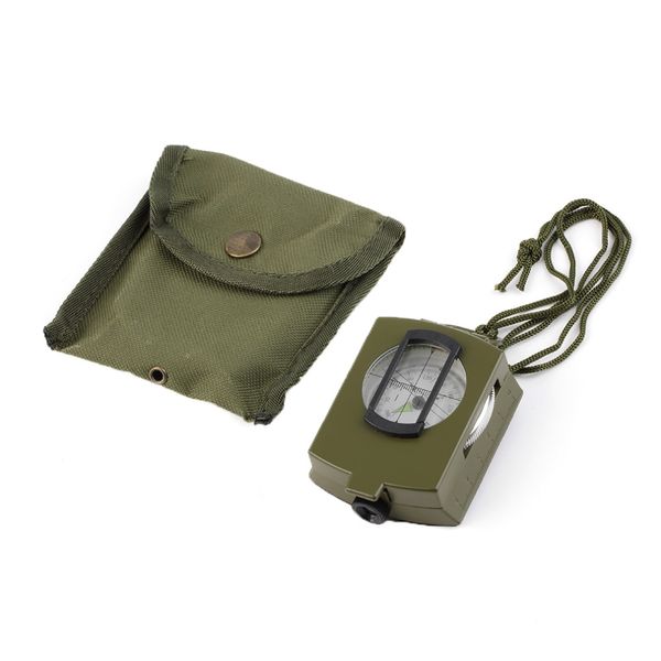 Novo 1 PC Exército Profissional Uso Ao Ar Livre Militar Geologia Bolso Prismático Bússola Bolsa