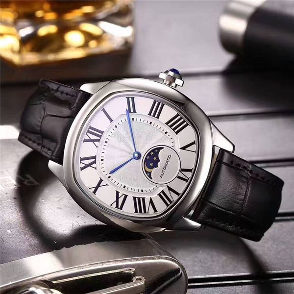

FQ завод Новый список привод серии роскошные мужские часы импортированные автоматические механические движения фазы Луны люксовый бренд наручные часы