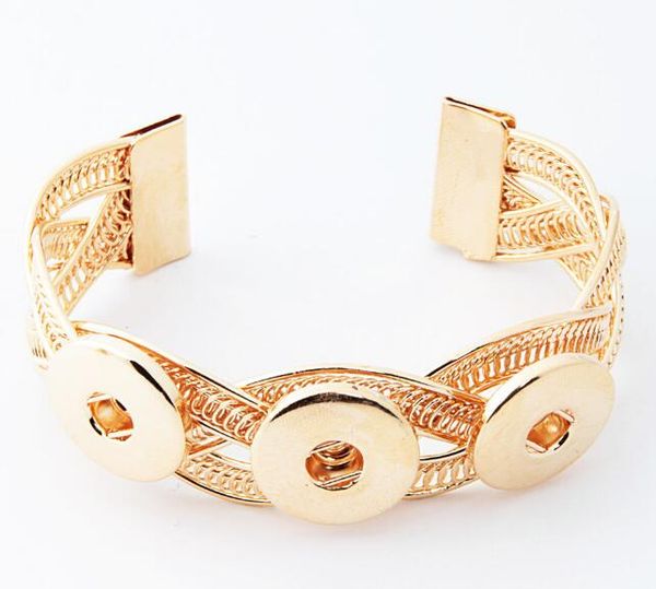 

золото серебро цвет новый твист браслет diy 18 мм кнопка нуса браслет браслет оснастки кнопка браслет diy ювелирные изделия fit 18 мм шарм n, Black