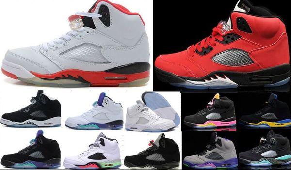 

Высокое качество 5s Баскетбольная обувь Мужчины Дешевые Oreo 5s Космические джем Зел