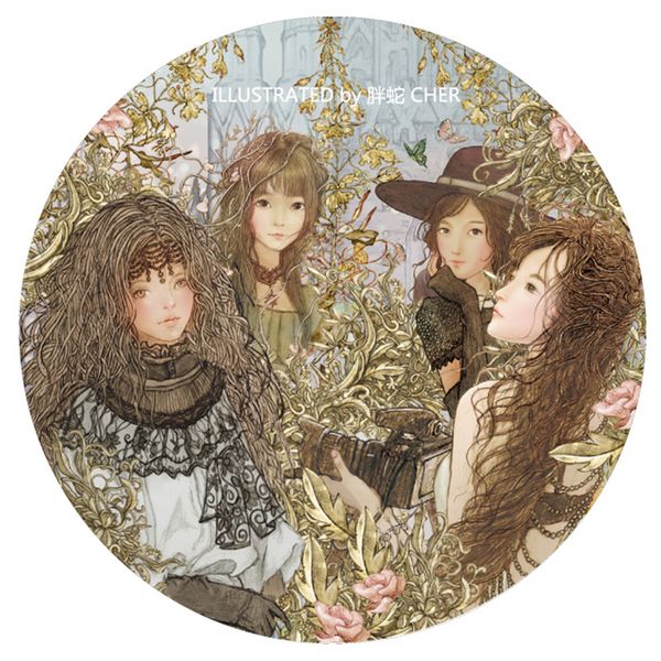 

wholesale- 2016 baroque girl washi tape vintage girls paper tape masking tape