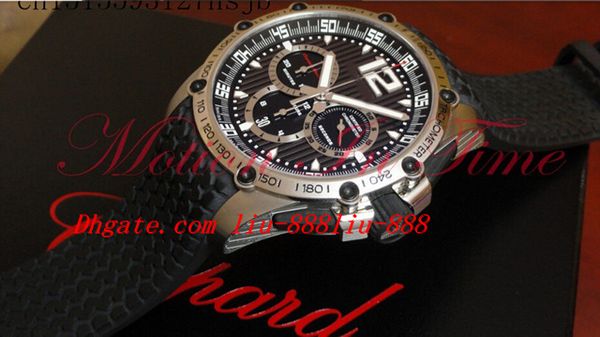 

luxury watches new men's classic racing super +fast rubber strap t quartz japan date chronograph wristwatches, Slivery;brown