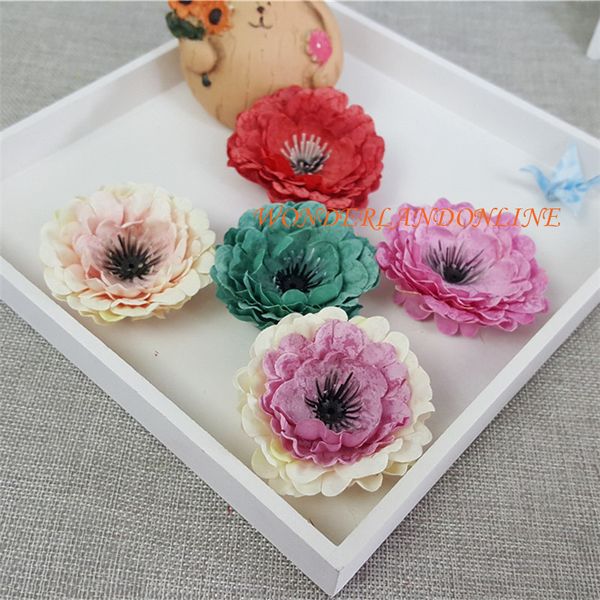 

7 см ткань искусственный маленький дейзи пион шелковые цветы глава diy аксессуары цветы одежда шляпа цветок украшения