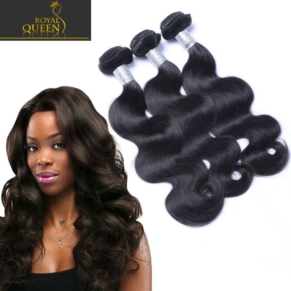 8A Virgem Brasileira Cabelo Humano Weave Bundles Onda Corporal Não processado Peruano Malaio Índico Camboja Ondulado Remy Cabelo Natural Cor Dyeable