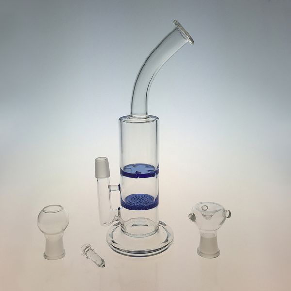 Dab Rigs 18.8 Maschio Entrambi Turbo Layer perc Bong in vetro per acqua Pipa Bend Oil Rig Turbina Disco percolatore WP101