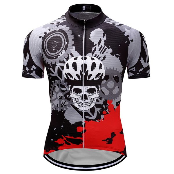 

Crossrider 2017 summer Rock Racing Cycling Jersey funny Bike Wear Short Maillot Roupa Ropa De Ciclismo Hombre Verano Size2xs