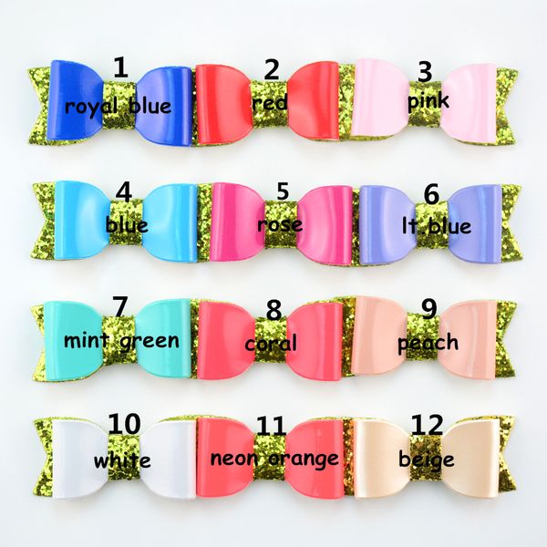 Leather Gold Hair Bow For Girl Knot Baby Accessories Leather Gold Hair Bow For Girl Knot Baby Accessories Diy Headband