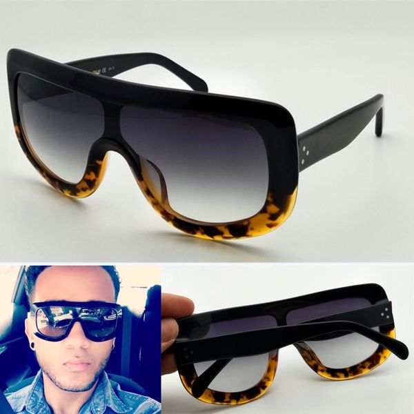 

fashion sunglass sunglass ce41377 goggles sunglasses vintage lens with flap audrey case leopard design women uv400 new vemlh, White;black