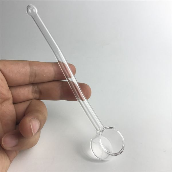 6.5 Inch Quartz stro Nectar Verzamelaars Waterpijpen Banger Nail Olie Brander Pijp voor Olie Tabak Sigaret Dikke XL Flat Top muren Emmer