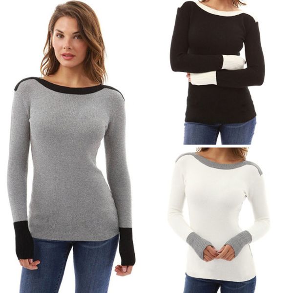 

Womens Fashion Casual Long Sleeved Autumn Jumper Tops Blouse Ladies Fall Shirt Tee