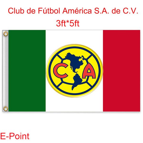 México (Liga MX) Clube América Pendurado Decoração Bandeira 3FT * 5FT (150cm * 90cm)