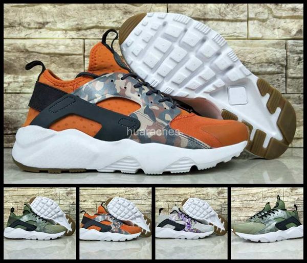 

2017 новый воздух Huarache 4 IV кроссовки для мужчин женщин, зеленый оранжевый кроссовки