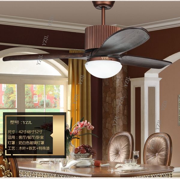 

american restaurant fan ceiling light fan european retro bedroom 48inch with led fan light ceiling living room remote control