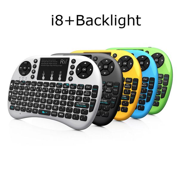 

Rii i8+ Mini Wireless QWERTY Gaming Keyboard Touchpad Fly Air Mouse Keyboard Remote Control for PC Tablet/Android Tv Box/X360/PS3