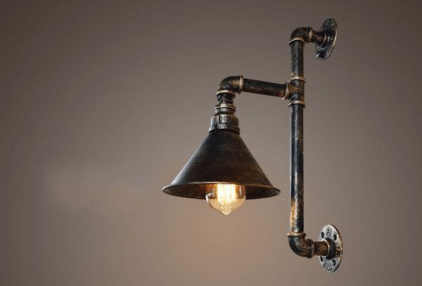 E27 Eau Applique Murale Murales Métal 110v Lampes Muraux Entrepôt Edison Acheter 220v Éclairage Industrielles De À Vintage Luminaires Pipe MVpUSz