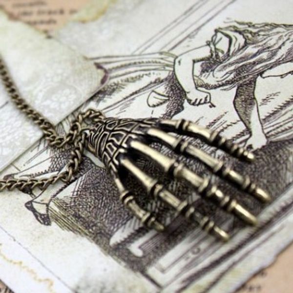 

Ретро личности горячие кости когти подвески ожерелье кулон панк кулон ожерелье О