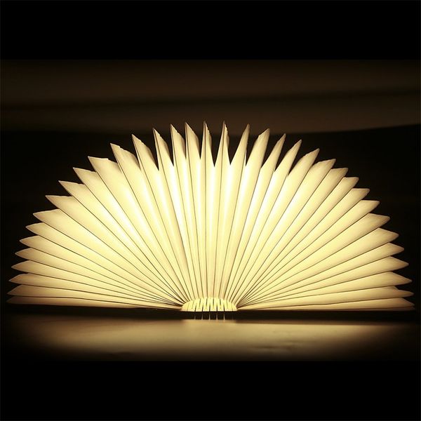 

Rechargeable USB Night Lights Wooden Folding LED Book Light - 2500mAh Lithium Batteries Desk Lamp, Up To 8 Hours Usage Magnetic Table Lamp