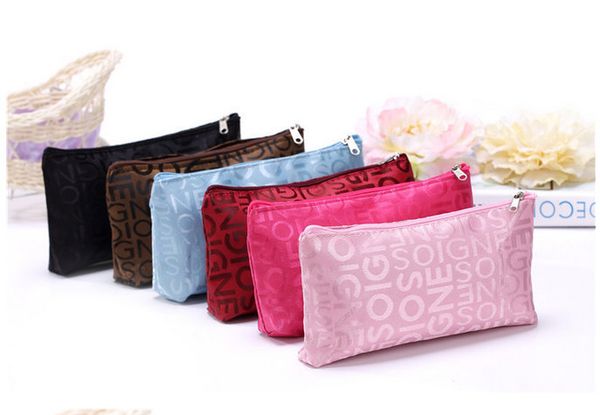 

wholesale women makeup bag new designer letter storage bag fashion cosmetic bag travel waterproof wash bags by dhl