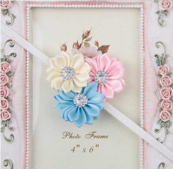 

11 colors hair accessories 11 colors flowerstrendy lovely children's flower hairband lotus leaf shaped headband baby head hoop yh433, Slivery;white