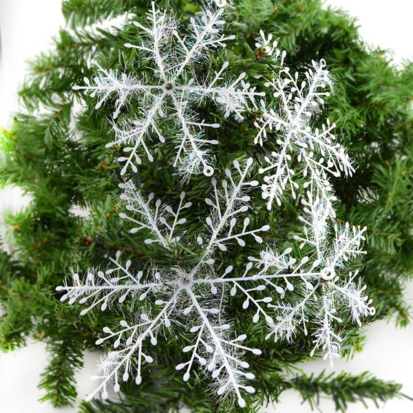 Christmas Tree White Snowflake Charms Holiday Party Festival